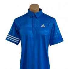 Adidas Mens Polo Shirt - Bright Blue/White
