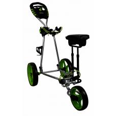 Brosnan X-Type Big Wheel Golf Buggy - Silver/Lime